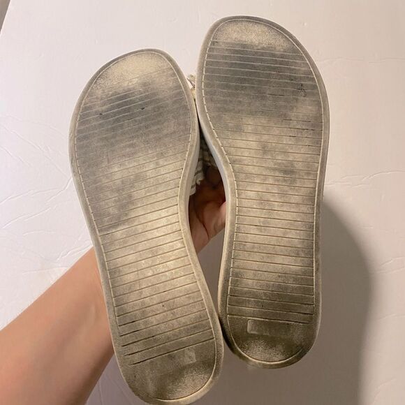 Seychelles Anthropologie Coastal beach Slide platform Italian Sandal Size 7.5 - Picture 4 of 11